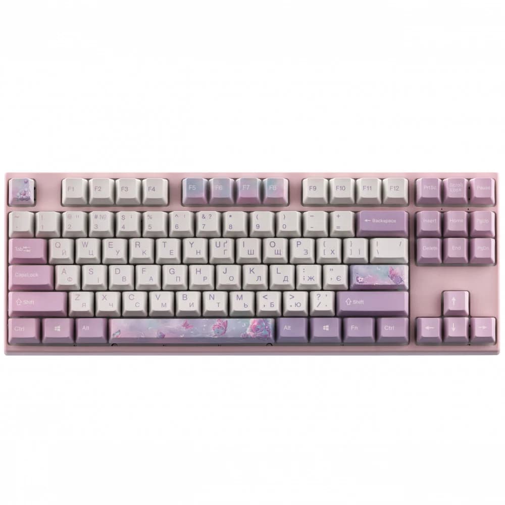 Клавиатура Varmilo VEM87 Dreams On Board 87Key, EC V2 Rose, USB-A, EN/UKR, White Led, Розовый