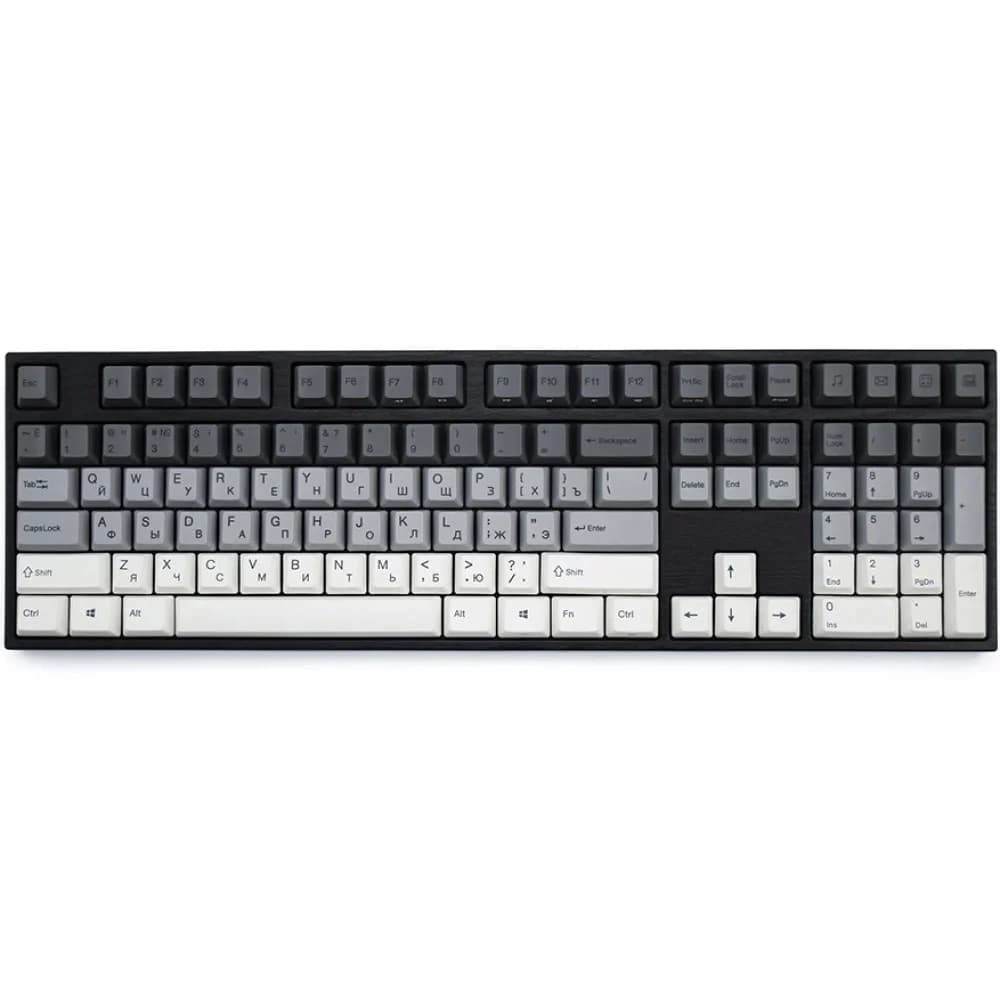 Клавиатура, Varmilo, Yakumo VEA108, A26A007D3A3A06A008, Cherry MX Brown, 108 клавиш, Механическая, Подсветка - Белая, Hot-swap - Нет, Проводная, Type C, 505*215*65мм, Англ/Рус, Черный