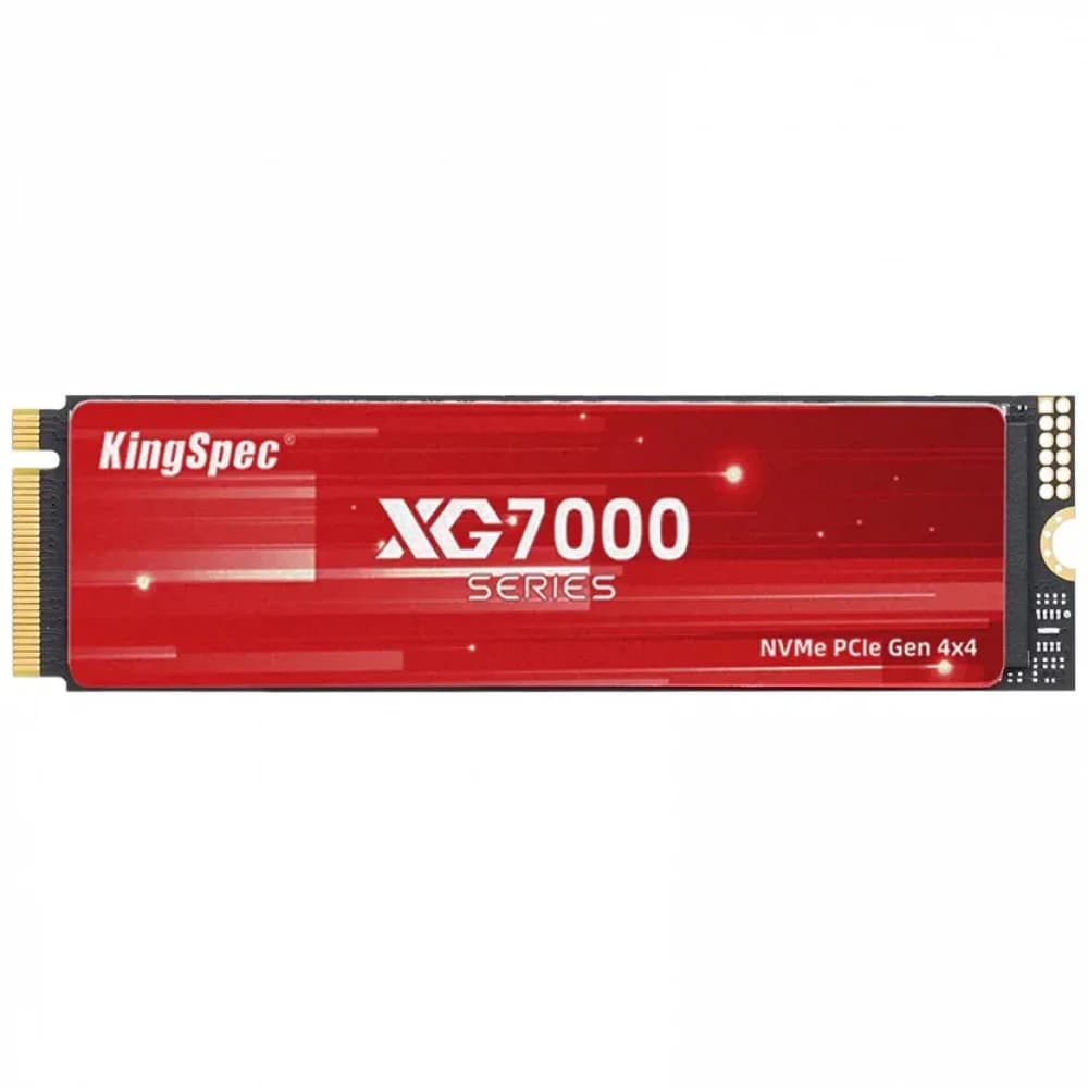 SSD M.2 KingSpec 2.0Tb XG7000 Series <XG7000-2TB> (PCI-E 4.0 x4, up to 7400/6600MBs, 3D TLC, 1200TBW, NVMe 1.4, 22х80mm, heatsink)