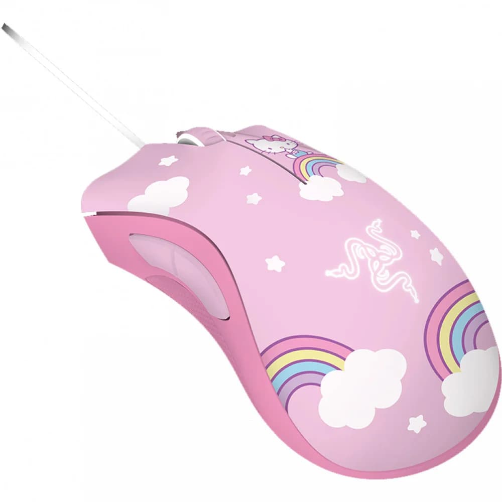 Игровой комплект мышь и коврик, Razer, DeathAdder Essential & Goliathus, Medium (Speed) Bundle, Hello Kitty and Friends Edition, RZ83-03850100-B3M1, Игровая оптическая мышь Razer DeathAdder Essentia