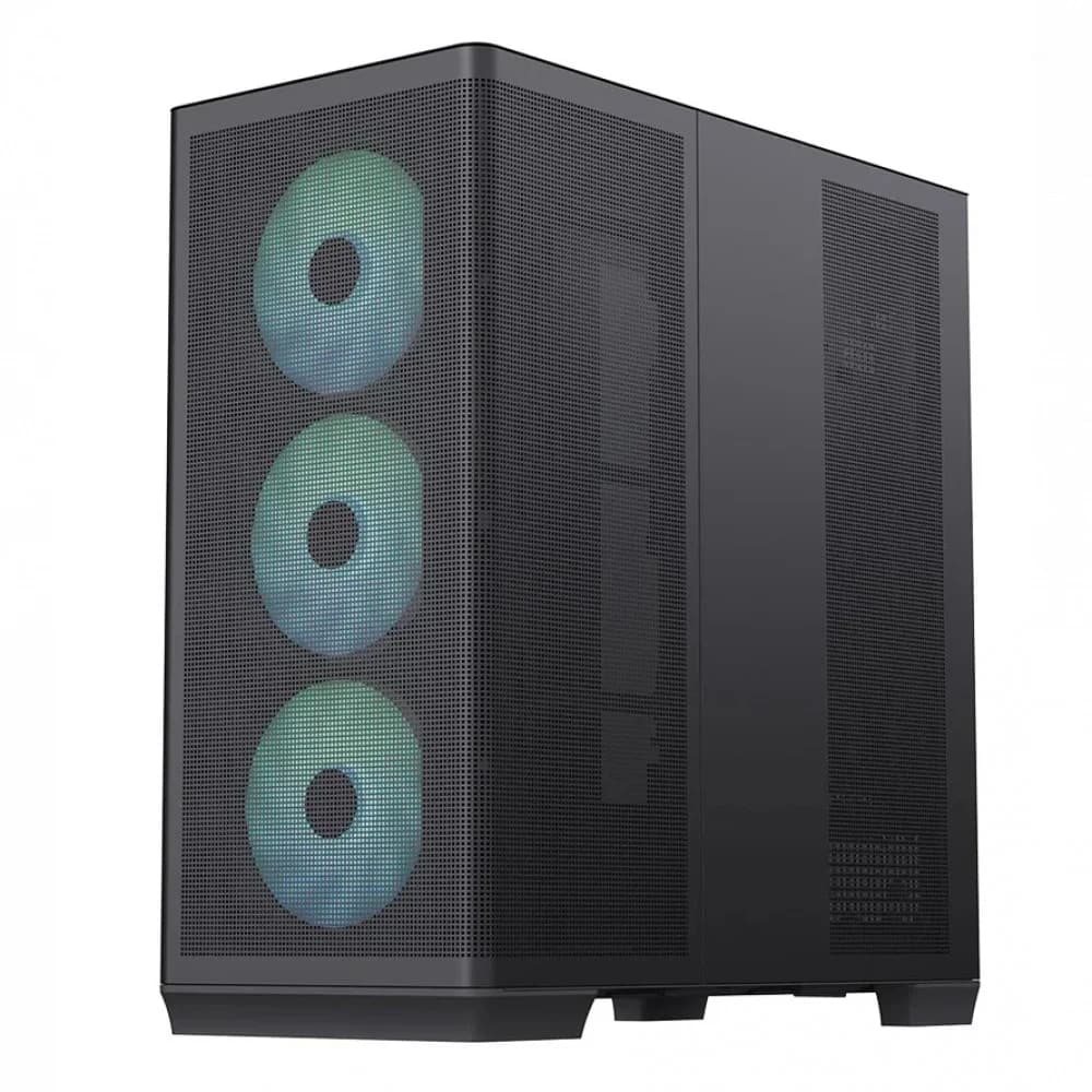 Корпус AeroCool APNX C1-R, Midi Tower, ATX, Black, 3x3.5"/3x2.5", 2xUSB3.0, USB-C