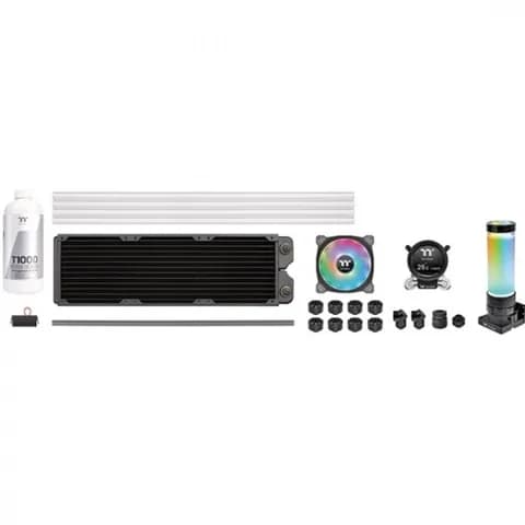Pacific CLM360 Ultra Hard Tube LIQUID COOLING KIT/DIY LCS/MX2 Water block/Copper Radiator CLM360 /Riing Duo 120 Fan*3/Transparent coolant