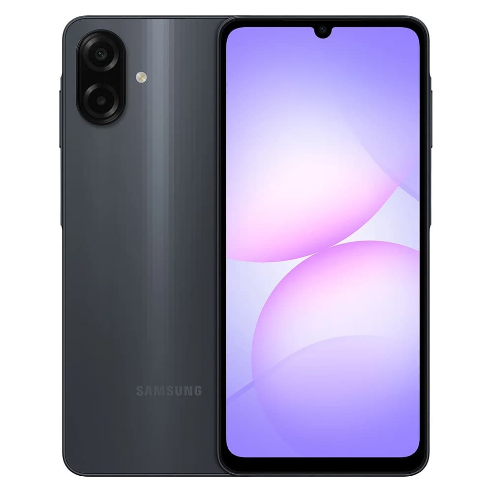 Смартфон Samsung A07, G99 6/128GB, 6.7"PLS, 1600х720, BT5.3, 2xSIM+microSD, Black