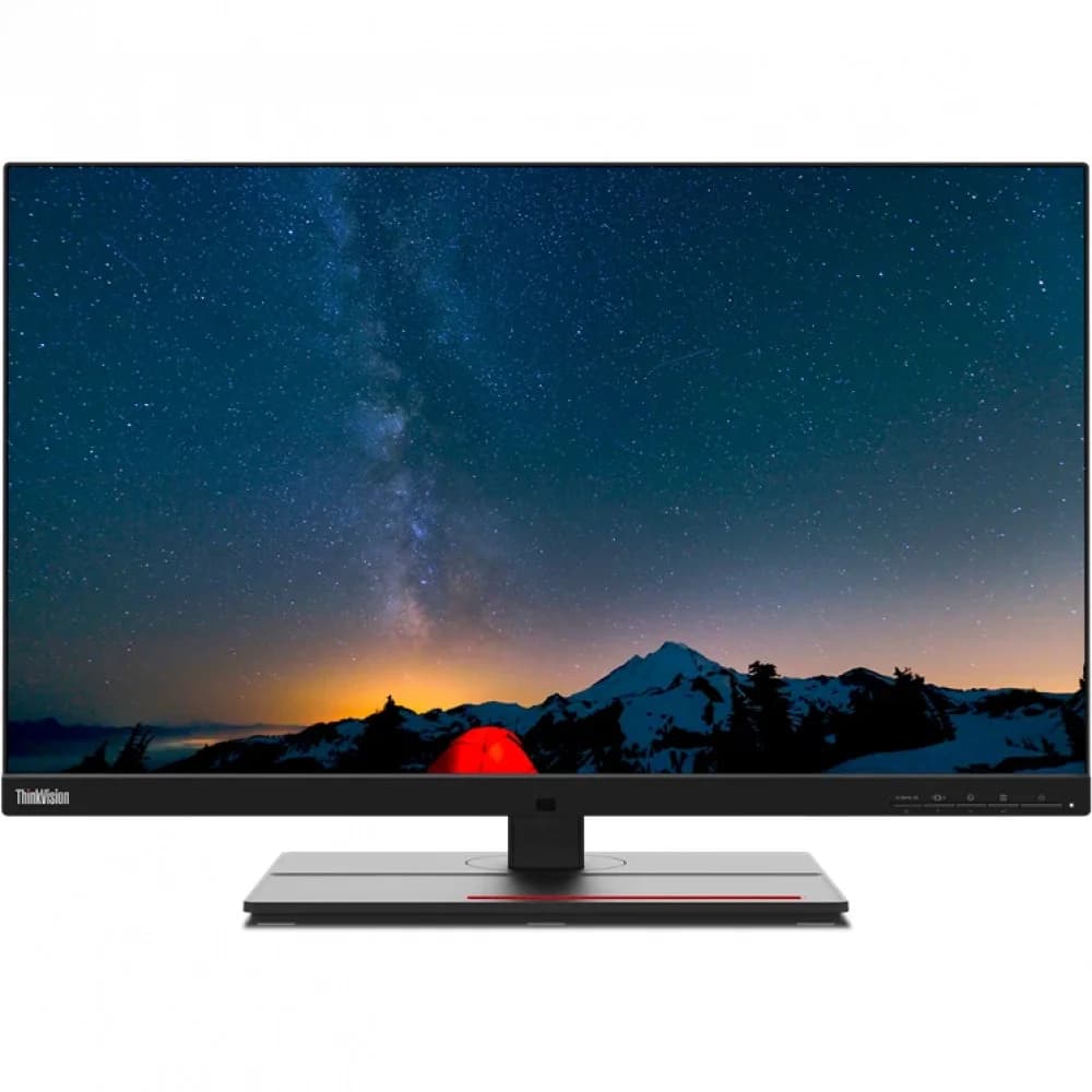 Монитор Lenovo 27" P27u-20 Black/Red, 16:9, IPS, 3840 x 2160, 4ms, 450cd, 60Hz, 2xHDMI, 1xDP, 3xUSB, USB-C, 1xThunderbolt, LAN, SPK HAS