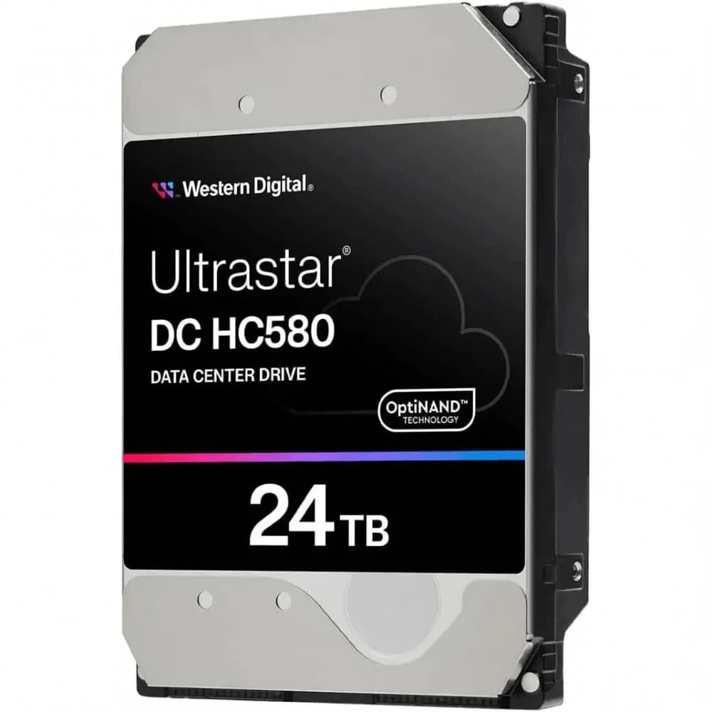 Жесткий диск Western Digital Ultrastar DC HС580 HDD 3.5" SATA 24TB, 7200 rpm, 512MB buffer, 512e/4Kn, 0F62796, 1 year