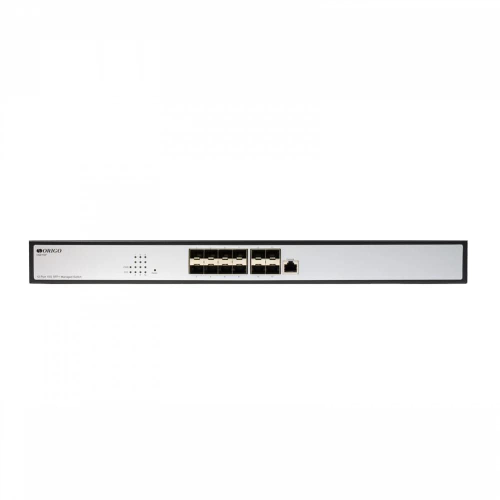 Коммутатор ORIGO OS6112F/A1A Управляемый L3 коммутатор, 12x10GBase-X SFP+, консольный порт RJ-45, комплект для установки в 19" стойку