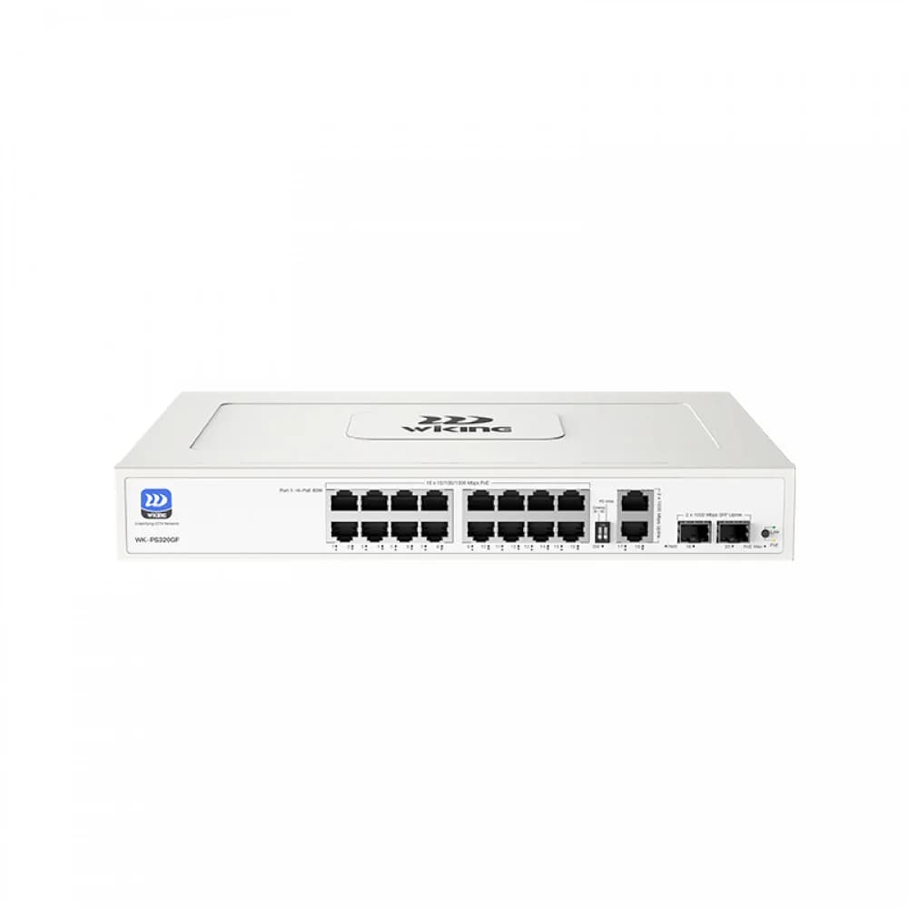 Wi-Tek WK-PS320GF (Wiking series) 16-портовый Gigabit PoE коммутатор