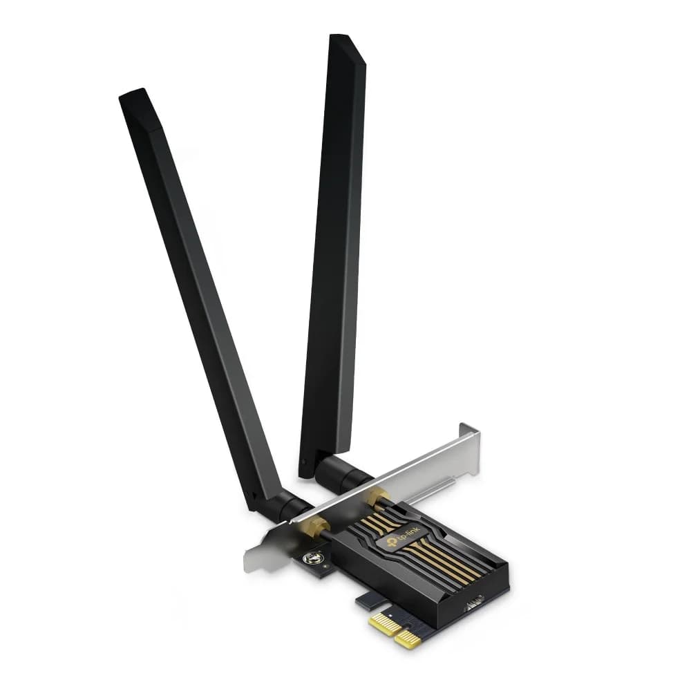 Сетевой адаптер беспроводной PCIe BE9300 Tp-Link Archer TBE552E < Трехдиапазонный беспроводной PCI Express-адаптер Wi-Fi 7 с поддержкой Bluetooth 5.4, IEEE 802.11a/b/g/n/ac/ax/be, скорости передач