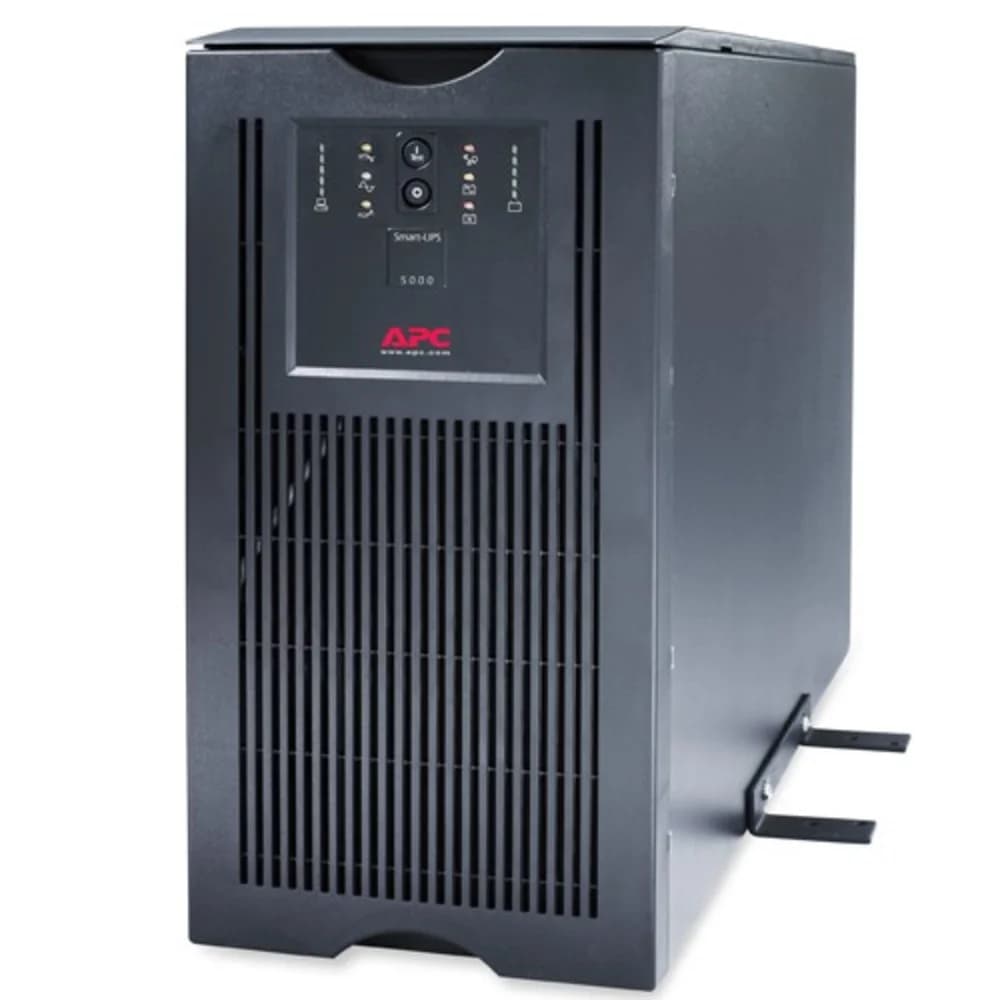 Источник бесперебойного питания APC Smart-UPS SUA, Line-Interactive, 5000VA / 4000W, Rack/Tower, IEC, Serial+USB, SmartSlot Характеристики: Выход: Выходная мощность: 4.0 KВатт / 5.0 kВА Максимальная