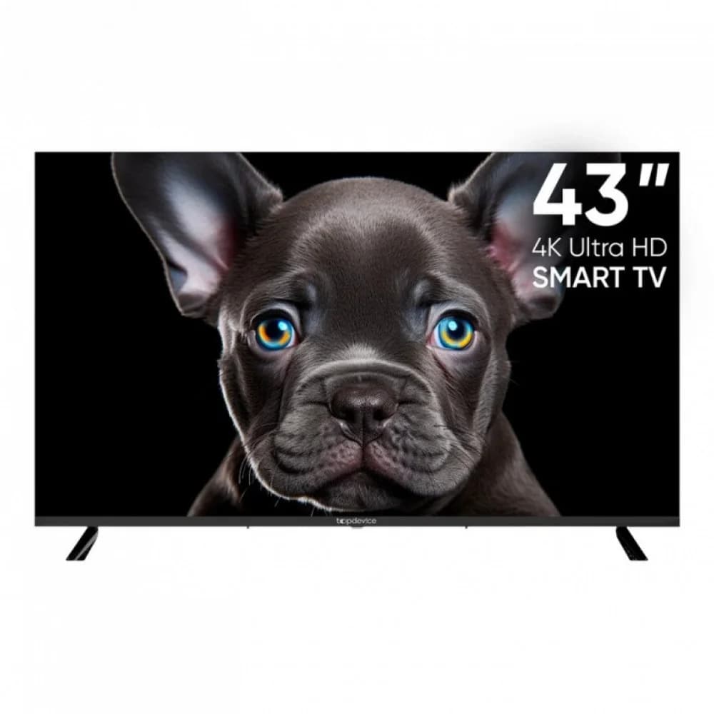 Телевизор Topdevice 43"/UHD/VA/Smart SBER/Голосовой пульт/1.5-8 Гб/BT/60Гц/черный (TDTV43CS08U_BK)