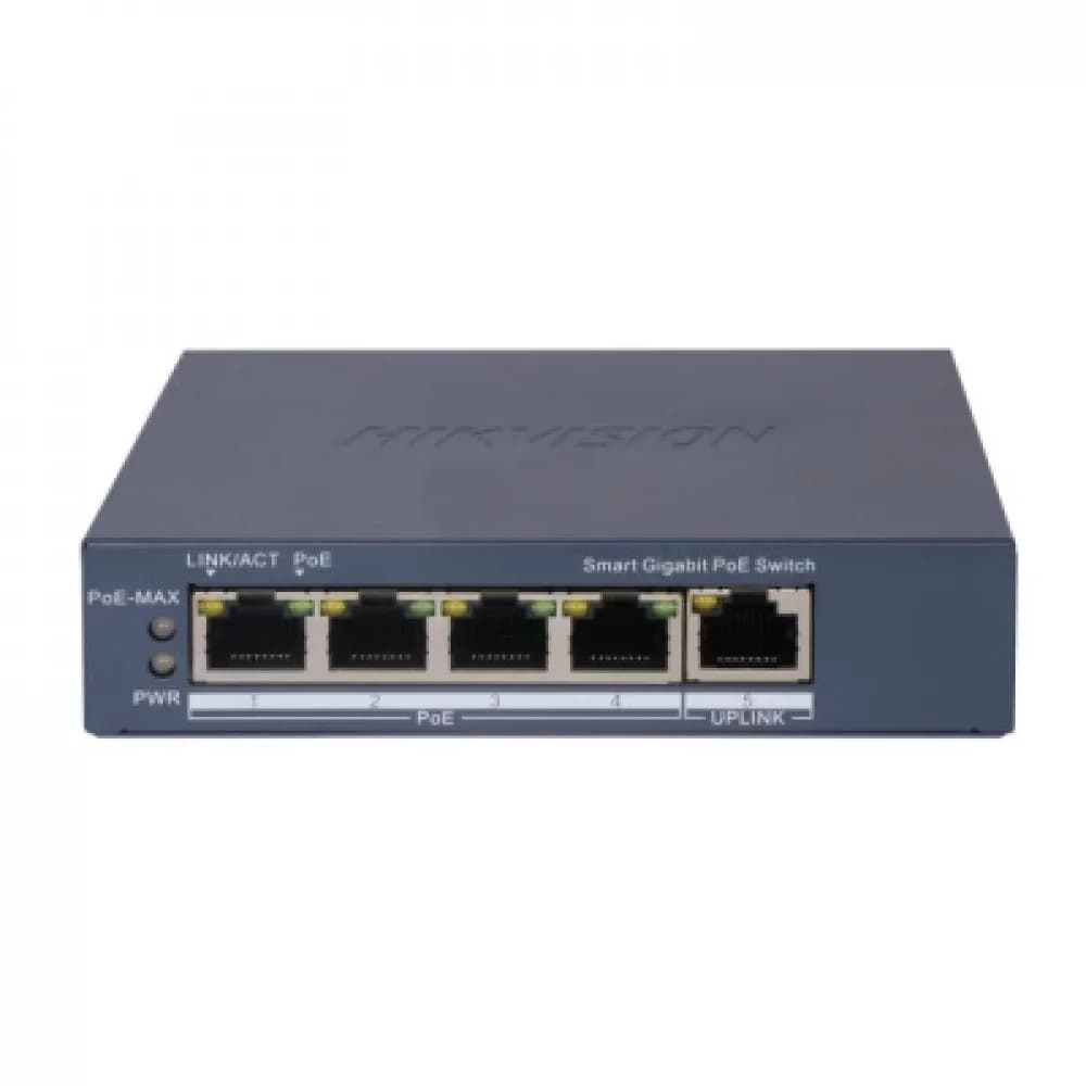 PoE Сетевой коммутатор | Интерфейс: PoE 4×RJ45 1Гбит/с / Uplink 1×RJ45 1Гбит/с | PoE Стандарт: IEEE 802.3af / IEEE 802.3at | Скорость коммутации: 10 Гбит/с | Скорость передачи пакетов: 7.44Мбит/с |