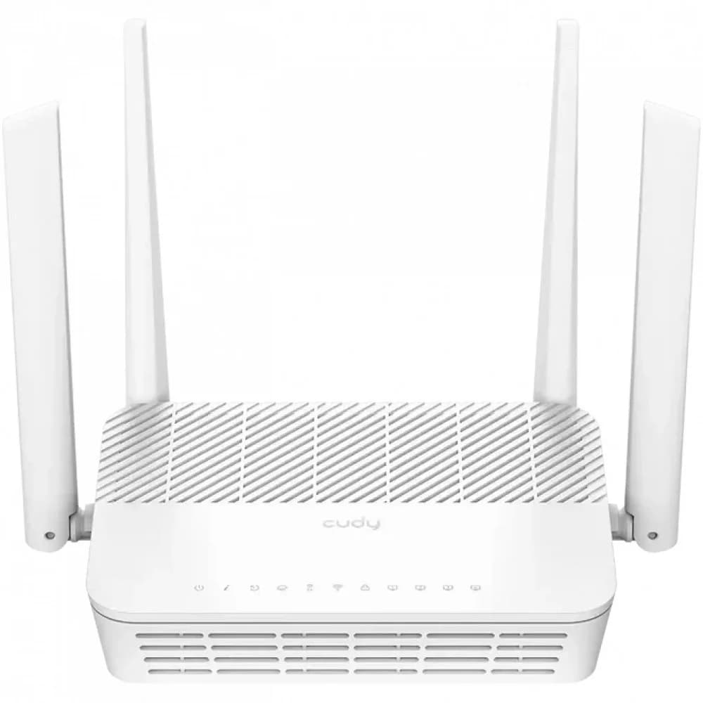 Маршрутизатор CUDY GP3000V AX3000 Wi-Fi 6 VoIP GPON Router Dual Band Gigabit xPON Router, Realtek chipset, GPON/EPON, 2402Mbps at 5GHz + 576Mbps at 2.4GHz, 802.11ax/ac/a/b/g/n, 1 PON Port, 4 Gigabit