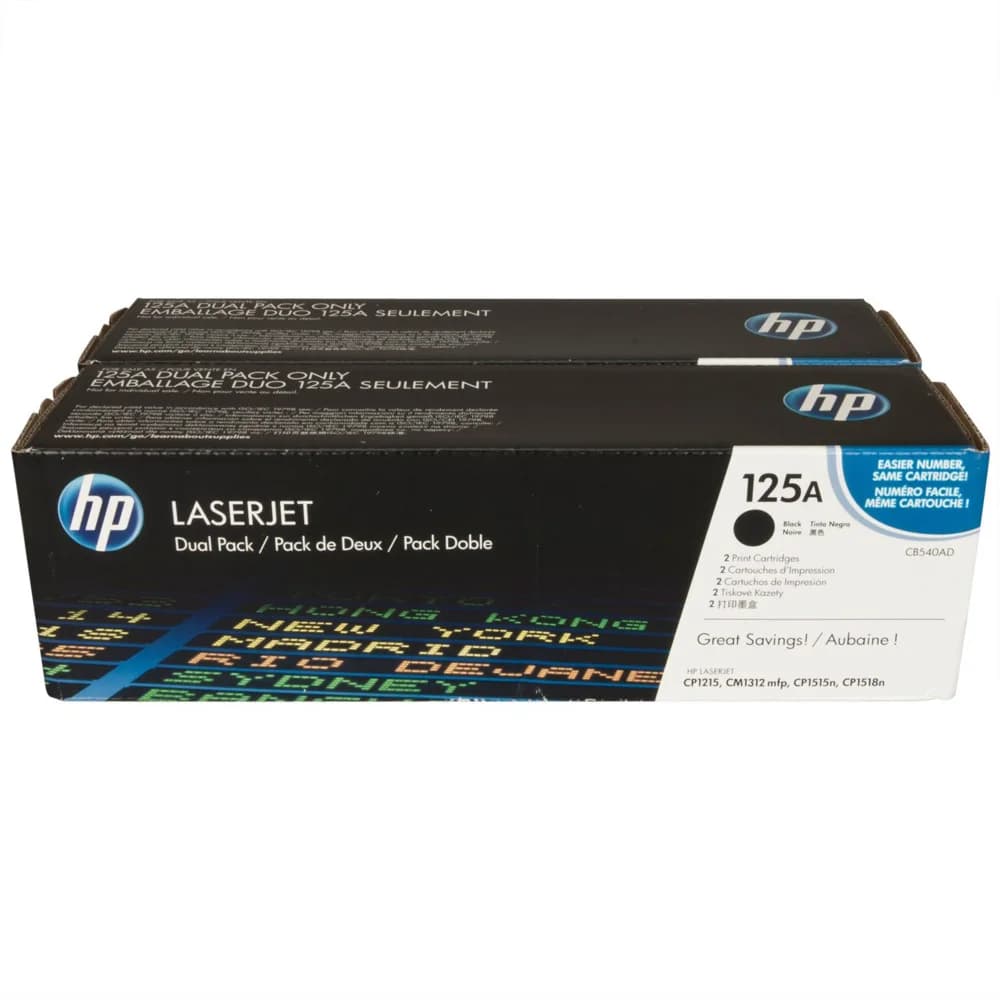 CB540AD № 125A Двойная упаковка картриджей HP LaserJet LJ CP1210/ CP1215/ CM1312/ CM1312nfi / CP151
