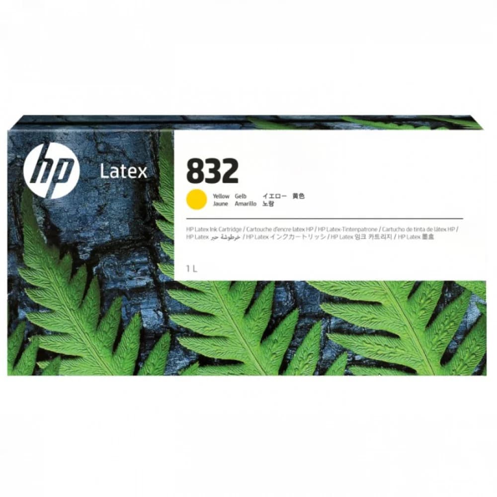 Картридж HP Europe/1-liter Yellow Latex Ink Cartridge/Чернильный Латексный/№832/Жёлтый/1 000 мл 4UV78A
