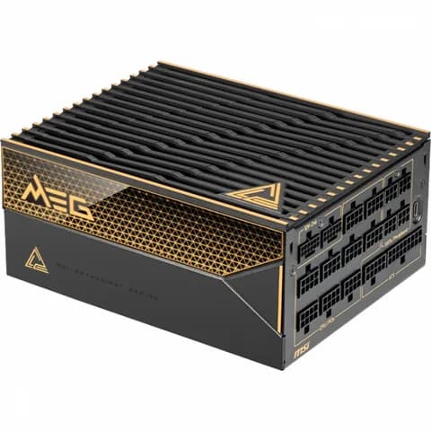 БП ATX 1600W MSI MEG Ai1600T PCIE5, Platinum, 20+4/24+4/24+4+8/24+8+8, 13.5cm, 9x6+2p+16p PCI-E