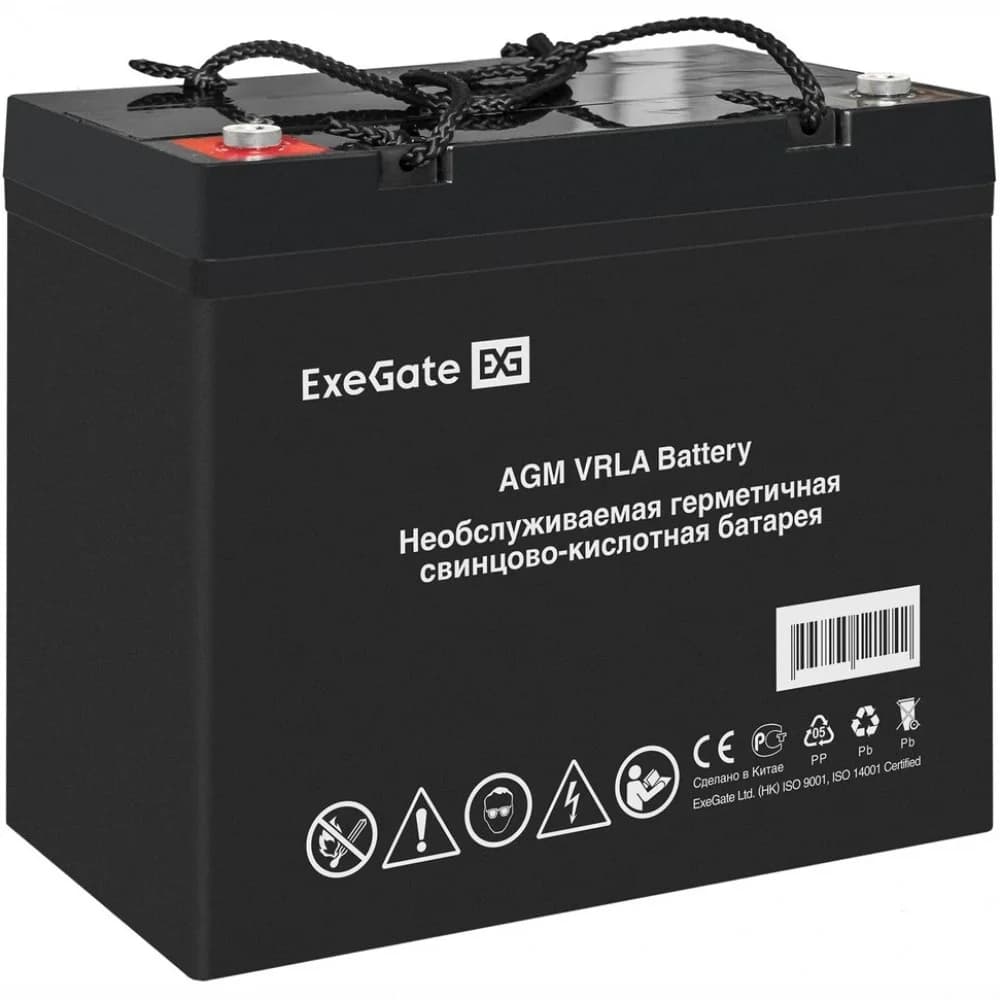 Аккумуляторная батарея ExeGate DTM 12150L-М8 (12V 150Ah, болт М8)