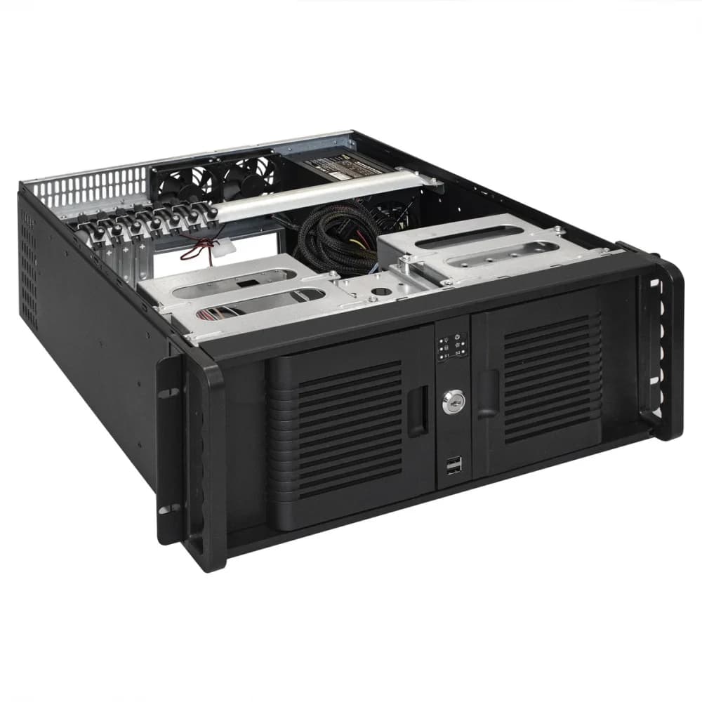 Серверный корпус ExeGate Pro 4U480-15/4U4132 <RM 19", высота 4U, глубина 480, БП 1100ADS, USB>