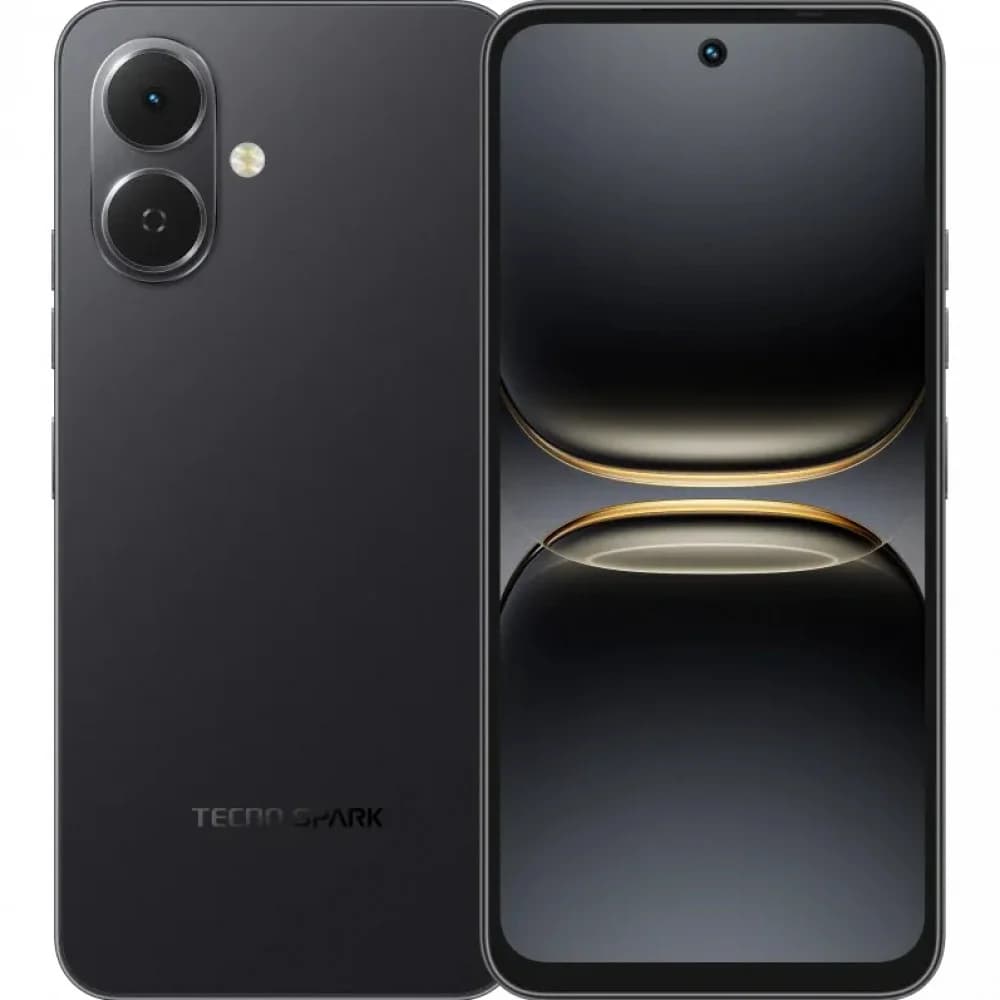 Мобильный телефон, TECNO, SPARK Go 2 (KM4) 128+3 GB, 6.67", Аккумулятор 5000 мАч, 13MPx/8MPx, Unisoc T7250, Charge 15W, (Ink Black) Чёрный