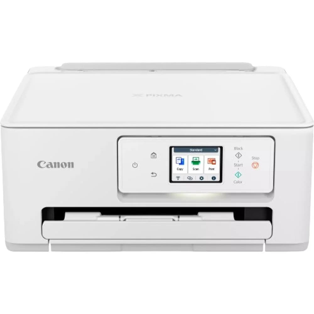 Цветное МФУ, Canon, Pixma TS7640I, 6256C007AA, Струйное, A4, 8,8 изобр./мин. (A4), Чернила PG-485/CL-486, Подача 100 листов, Планшетный сканер, 1,5 мс/линия, ЖК-экран 2,7", USB 2.0, Wi-Fi, белый