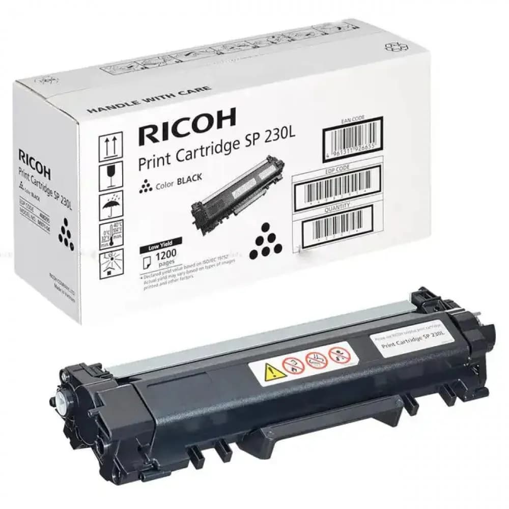 Тонер-картридж Ricoh SP 230L для SP 230DNw/SP 230SFNw. Чёрный. 1 200 страниц.
