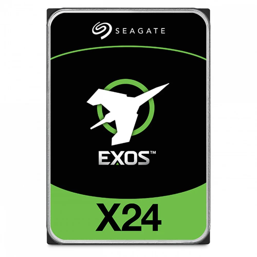 Жесткий диск Seagate Exos X24 HDD 3.5" SAS 24Tb, 7200 rpm, 512Mb buffer, 512e/4Kn, CMR, ST24000NM007H, 1 year