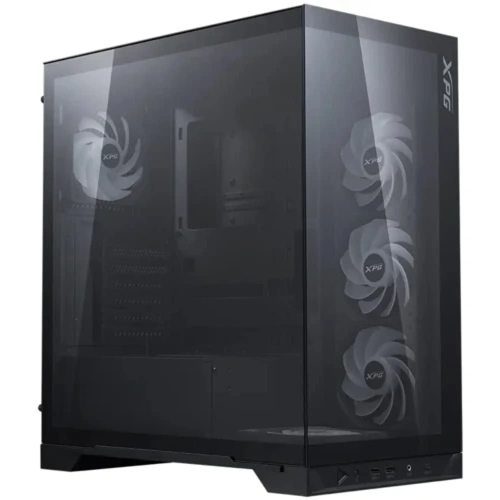 Компьютерный корпус, XPG, INVADERXBTFMT Black, INVADERXBTFMT-BKCWW, Mid-Tower, ATX/M-ATX/Mini-ITX, USB 3.2 Type C*1, USB 3.2 Type A*2, HD Audio+Mic, 5*120мм ARGB вентиляторы, Высота процессорного ку
