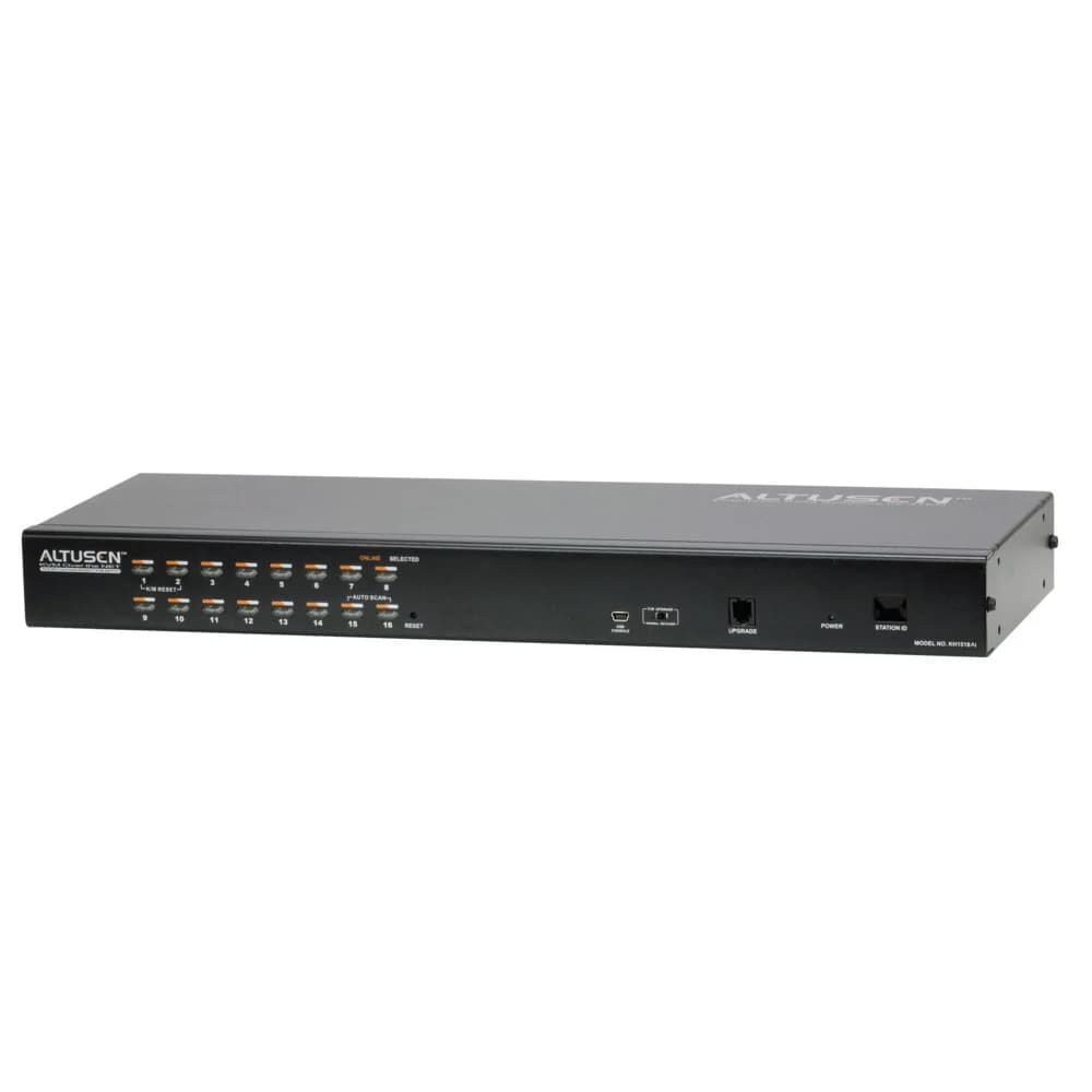 Переключатель KVM, 1 local user PS2+VGA+1 IP user => 16 cpu (PS2/USB/Sun+VGA)/RS232, без шнуров KH1516AI/KH1516AI-AX-G/ Cat 5 High-Density KVM over the NET.