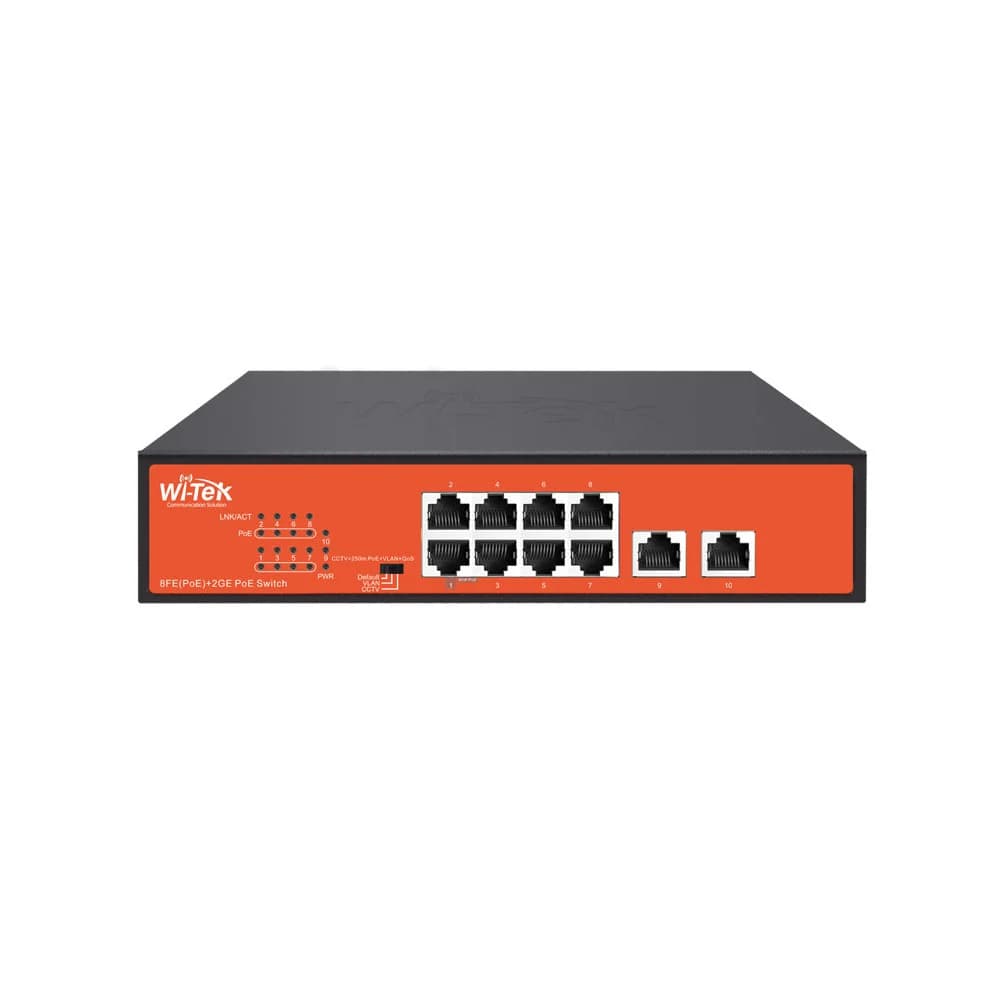 WI-PS210G V4 Индустриальный неуправляемый Poe коммутатор