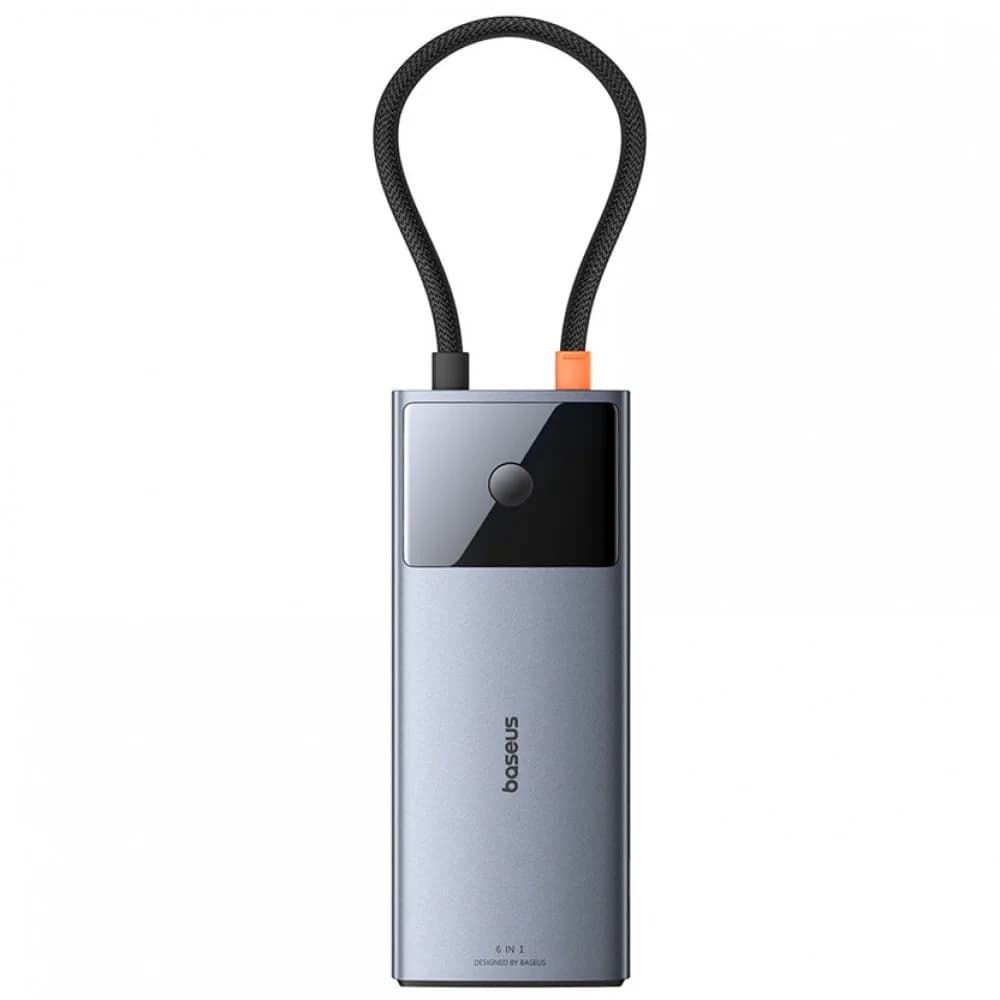 USB HUB Baseus Metal Gleam Series II, 2x USB3.2, USB-CGen1, USB-C,HDMI,RJ45,PDDokingStation0.15м