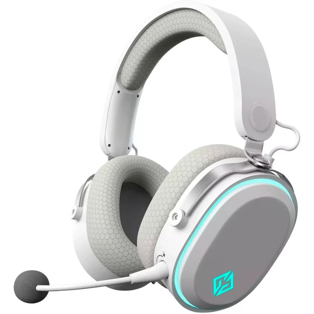 Наушники с микрофоном GMNG GG-HS405W белый мониторные BT/Radio/3.5mm оголовье (1899880)