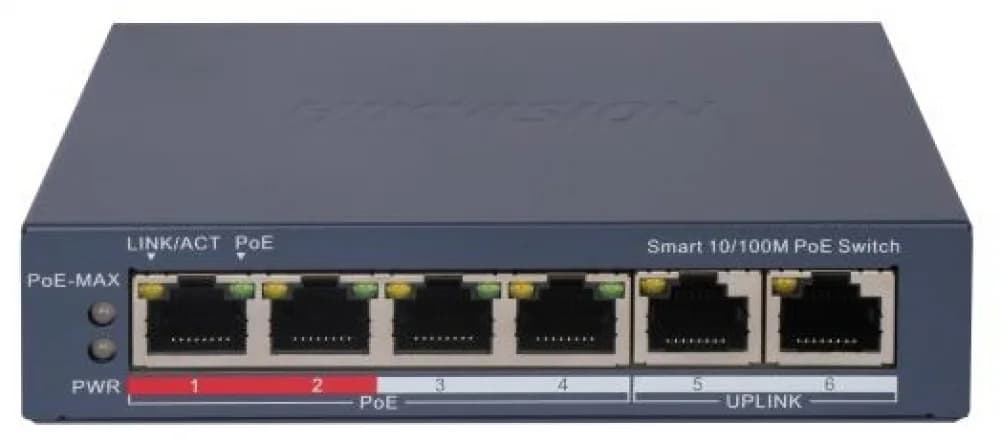 PoE Сетевой коммутатор | Интерфейс: PoE 4×RJ45 10/100Мбит/с / Uplink 2×RJ45 10/100Мбит/с | PoE Стандарт: IEEE 802.3af / IEEE 802.3at | Скорость коммутации: 14 Гбит/с | Скорость передачи пакетов: 10.