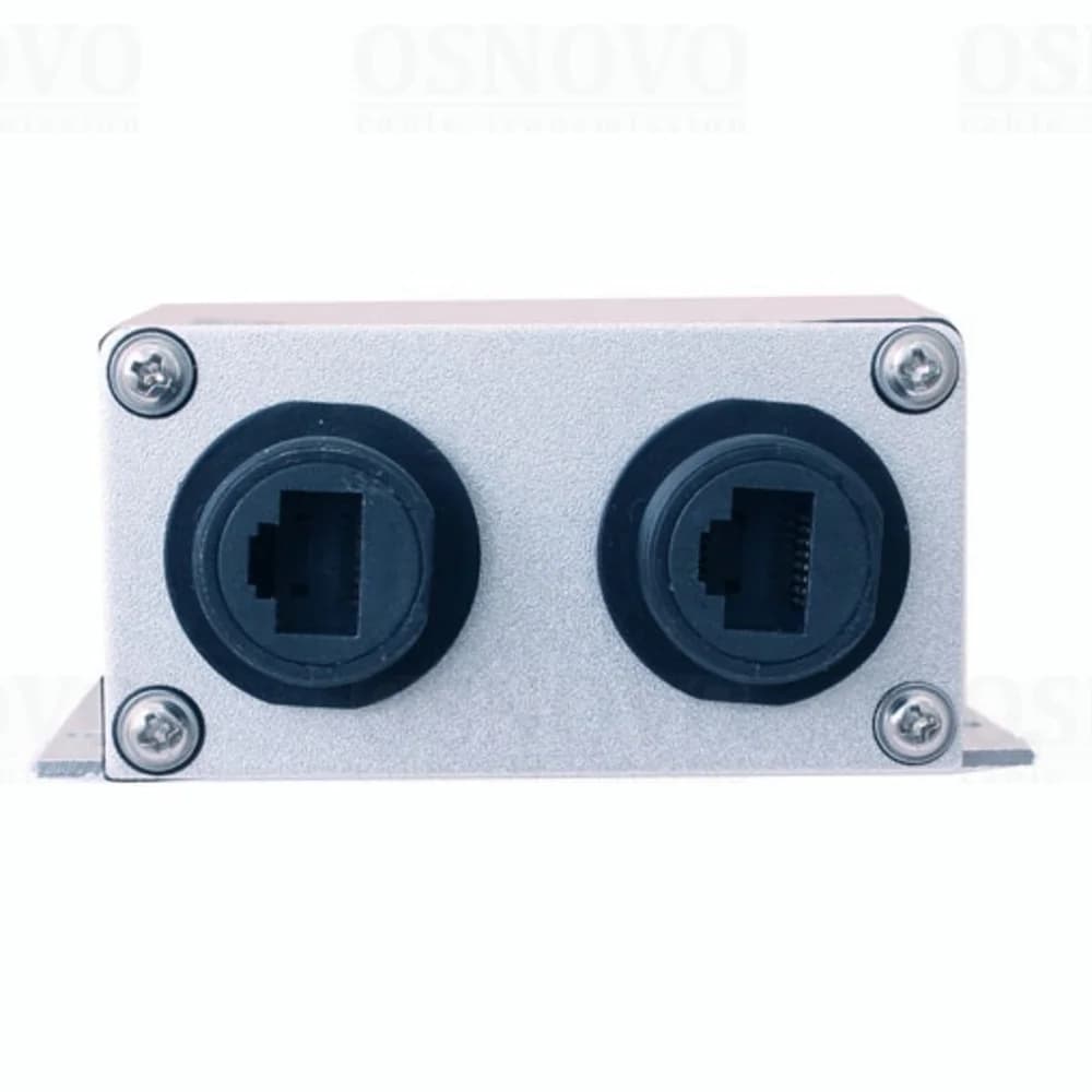 Удлинитель Ethernet+PoE / коммутатор OSNOVO SW-8030/WD Уличный PoE удлинитель/ коммутатор Gigabit Ethernet на 3 порта. Порты: 2 х GE (10/100/1000 Base-T) с PoE (до 25W) + 1 x GE (10/100/1000 Base-T)