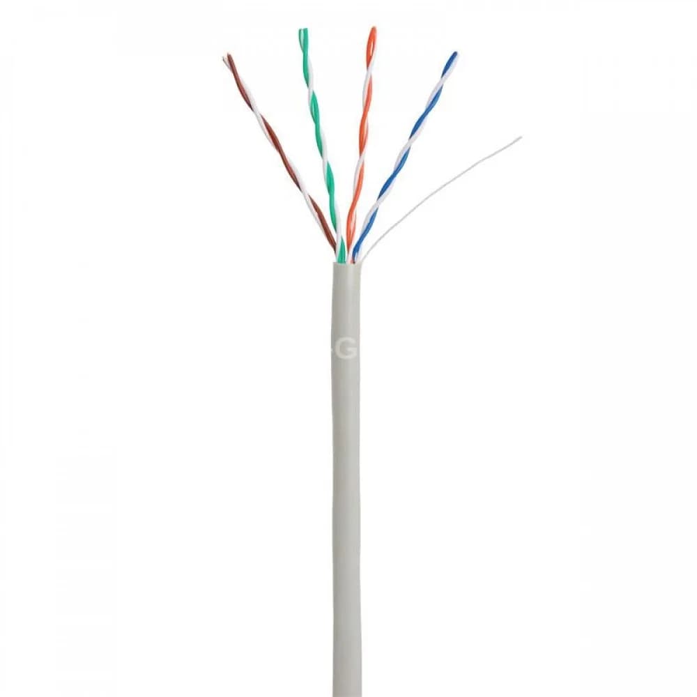 Кабель NETLAN EC-UU004-5E-PVC-GY U/UTP 4 пары, Кат.5e (Класс D), 100МГц, одножильный, BC (чистая медь), внутренний, PVC нг(B), серый, 305м