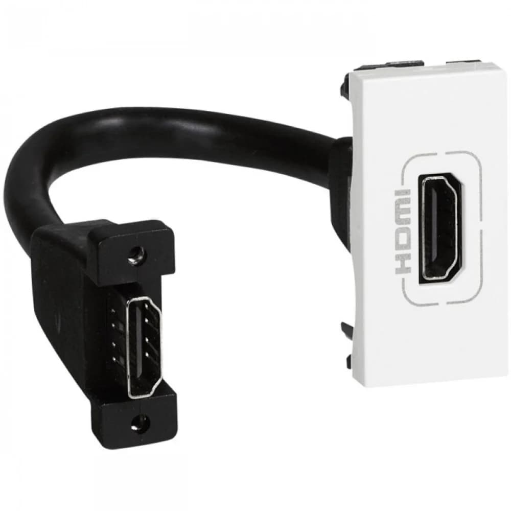 Legrand 078778 Роз. HDMI со шнуром 1М бел MSC