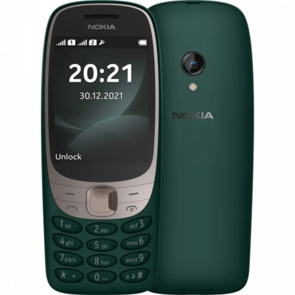 Мобильный телефон Nokia 6310 DS, 2.8", BT/microUSB/microSD/2xSIM/1150mAh, Green