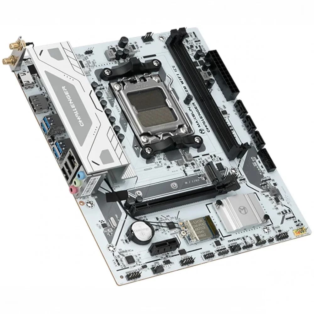Материнская плата MaxSun Challenger B650M WIFI ICE, AM5, 2xDDR5, PCIe4.0, HDMI+VGA, M.2, mATX