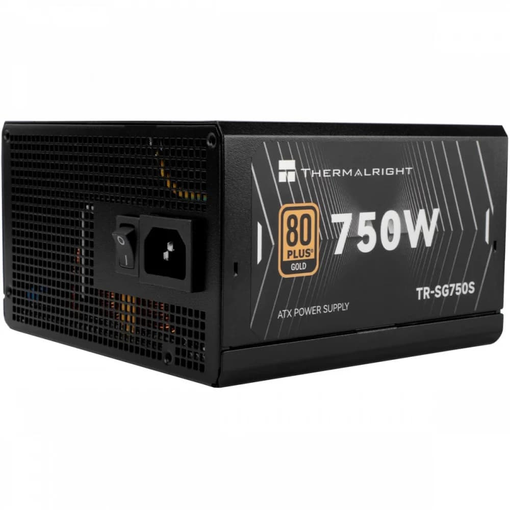 Блок питания 750W/ Power Supply Thermalright, 750W 80+ Gold (ATX, 3.1, PCIe 5.1, Non-modular, 1x24(20+4)pin, 1xCPU 8(4+4)pin, 2xPCIe*2 8(6+2)pin, 5xSATA3, 1x12+4pin (12VHPWR PCIe 5.1 12+4pin 600mm),