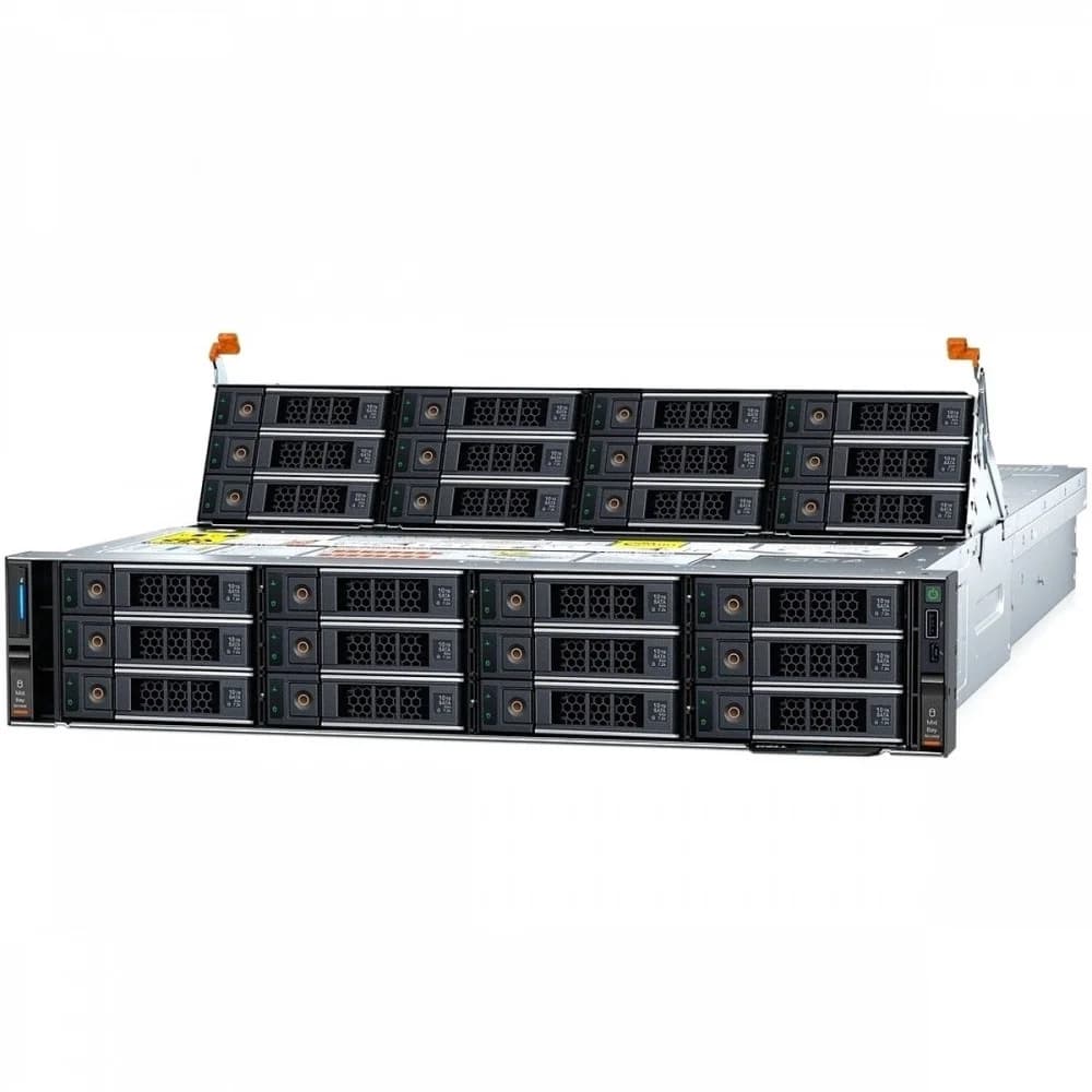 Сервер Dell/R760XD2/2/Xeon Gold/5415+/2,9 GHz/2x64Gb/PERC H755/24LFF/8x4Tb SATA 7.2k/2x1GbE LOM/4x1GbE OCP/(1+1)1100W Titanium 210-BGSS-UZ02