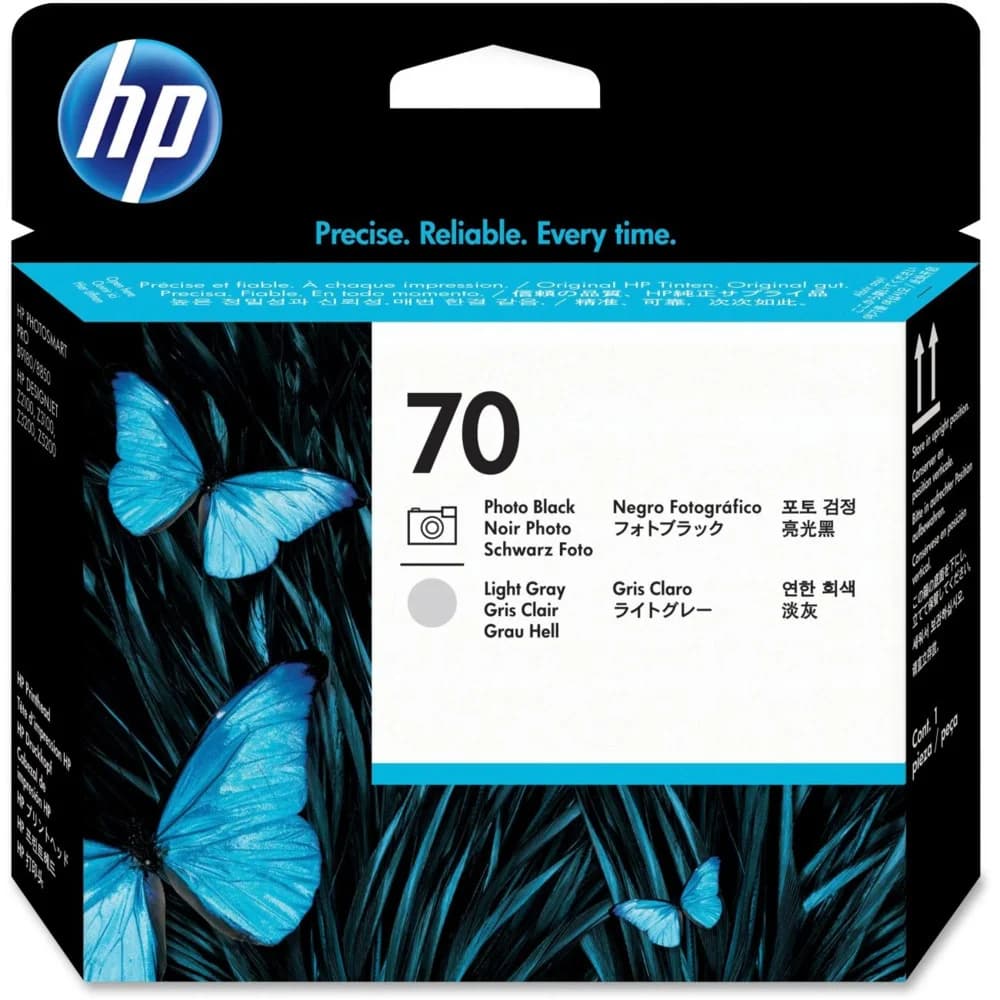 Печатающая головка HP 70 для DesignJet Z2100/Z3100/Z3200/Z5200/Z5400, фото-черная + светло-серая (просрочен рекомендуемый срок годности!!)