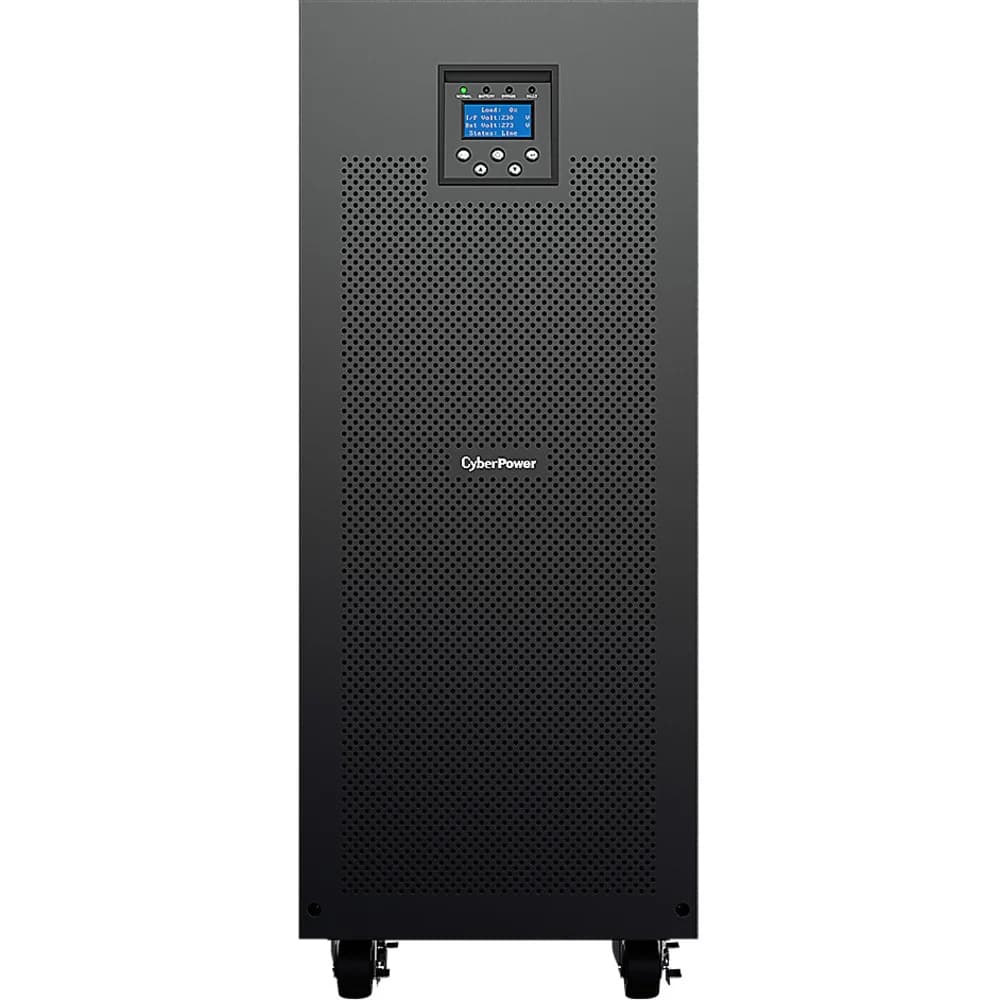 Источник бесперебойного питания, CyberPower, OLS3S20KEXL , Мощность 20кВА/18кВт, Диапазон работы AVR: 305-478В, Трёхфазный, Батареи: 40 шт. (не поставляются в комплекте), On-Line, ЖК-панель/RS232 x