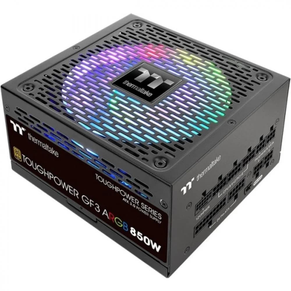 Блок питания Thermaltake Toughpower GF3 ARGB/0850W/Fully Modular/Pure 14/Full Range/Analog/80 Plus Gold /EU/100% JP CAP/All Flat Cables/Gen 5