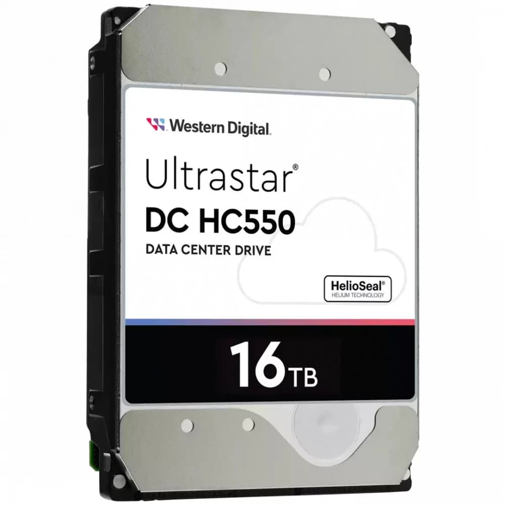 Жесткий диск серверный WD Ultrastar DC HC550 WUH721816ALE6L4 16TB 3.5" SATA 6Gb/s, 7200rpm, 512MB, 0F38462, 512e, Bulk (721304)