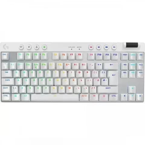 Клавиатура/ Logitech Gaming Keyboard G PRO X TKL LIGHTSPEED Mechanical - WHITE - TACTILE