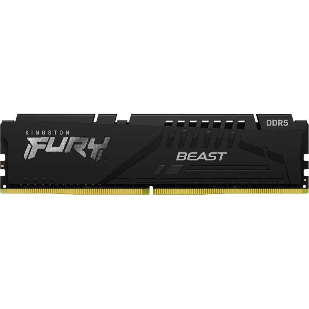 Память DDR5 8GB 6000MHz Kingston KF560C30BBEA-8 Fury Beast Black Expo RGB RTL Gaming PC5-48000 CL30 DIMM 288-pin 1.4В kit single rank с радиатором Ret