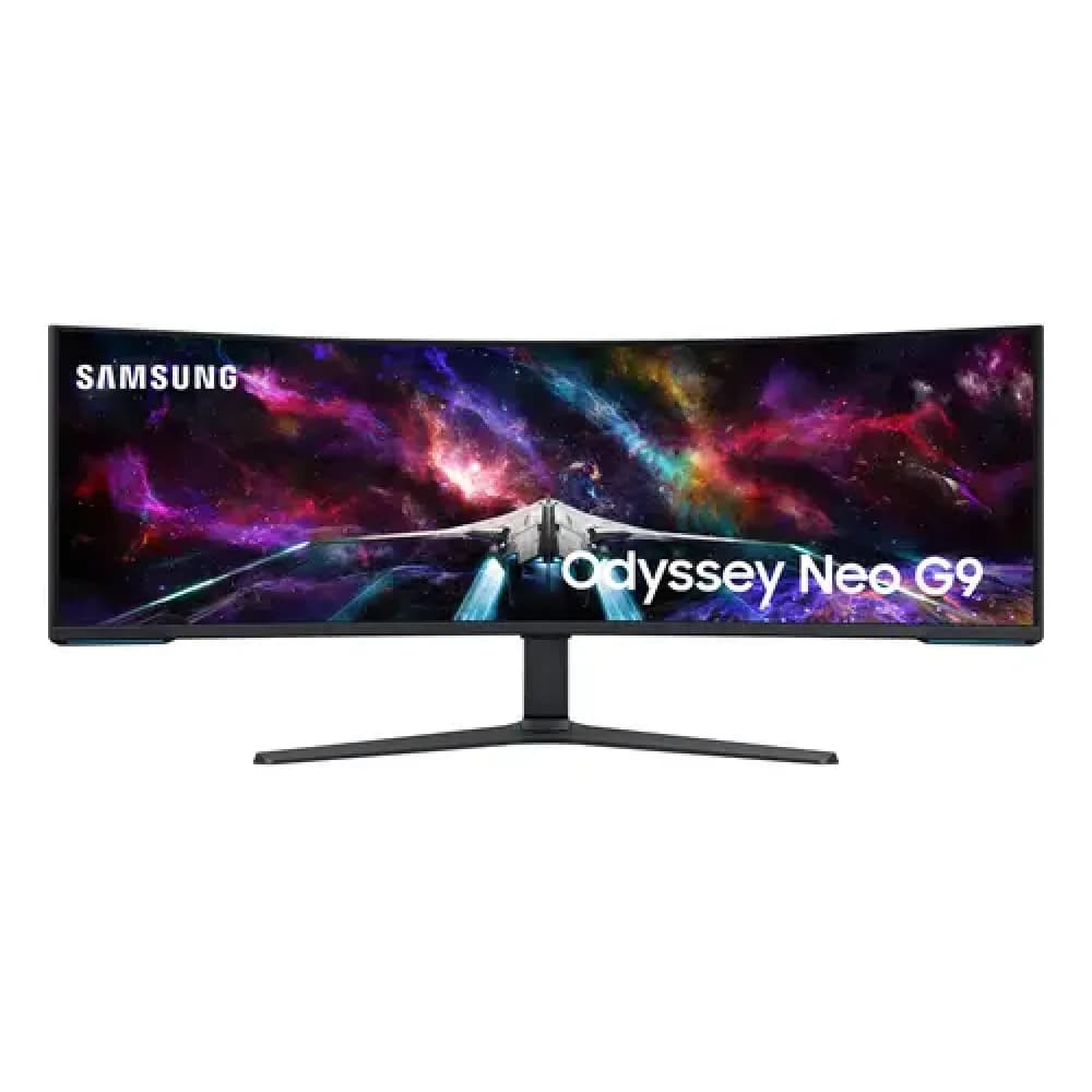Монитор, Samsung, LS57CG952NIXCI, Odyssey Neo G9, 57", Изогнутый, 7680*2160, VA, 240 Гц, 32:9, 420 кд/м2, 2500:1, 1 мс, 178/178, 1.07 млрд., DP*1, HDMI*3, USB*2, Аудиопорт, VESA 100*100 мм, Регулиро