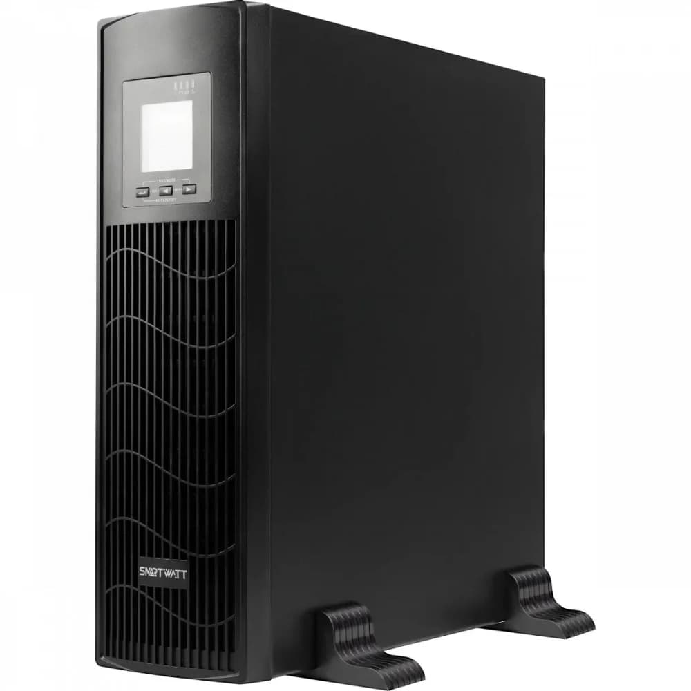 Источник бесперебойного питания SMARTWATT UPS DATA 3kVA линейно-интерактивный SIN, мощность 3000/2400 ВА/Вт, стоечный/напольный, LCD дисплей, IEC C13 - 6 шт., Shuko CEE7/4 - 1 шт.