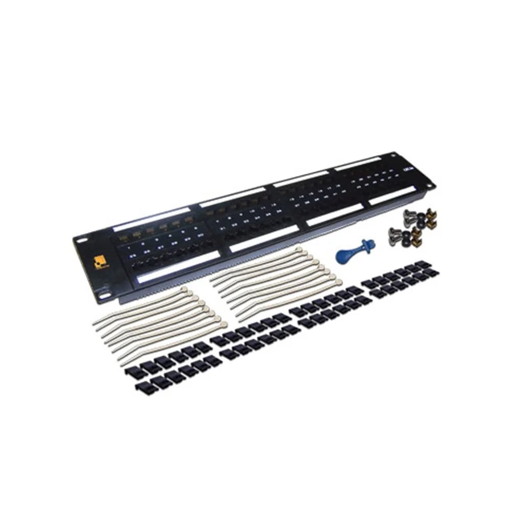 Патч-панель LANMASTER 48 портов, UTP, кат.6, 2U (LAN-PPL48U6)