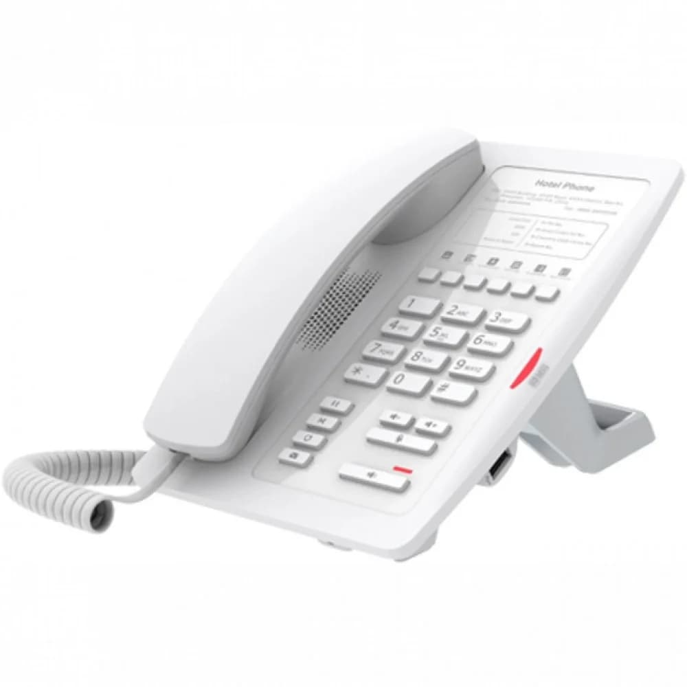 телефон Fanvil H3W, 2 SIP-акк., POE, БП в комп., 2x100 Mbps, Wi-Fi, Белый, 6 прог. клав.