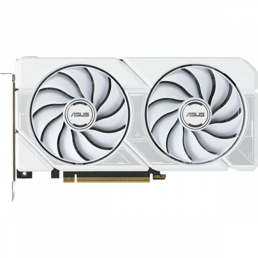 Видеокарта Asus PCI-E 5.0 DUAL-RTX5060TI-O8G-WHITE NVIDIA GeForce RTX 5060TI 8Gb 128bit GDDR7 2602/28000 HDMIx1 DPx3 HDCP Ret