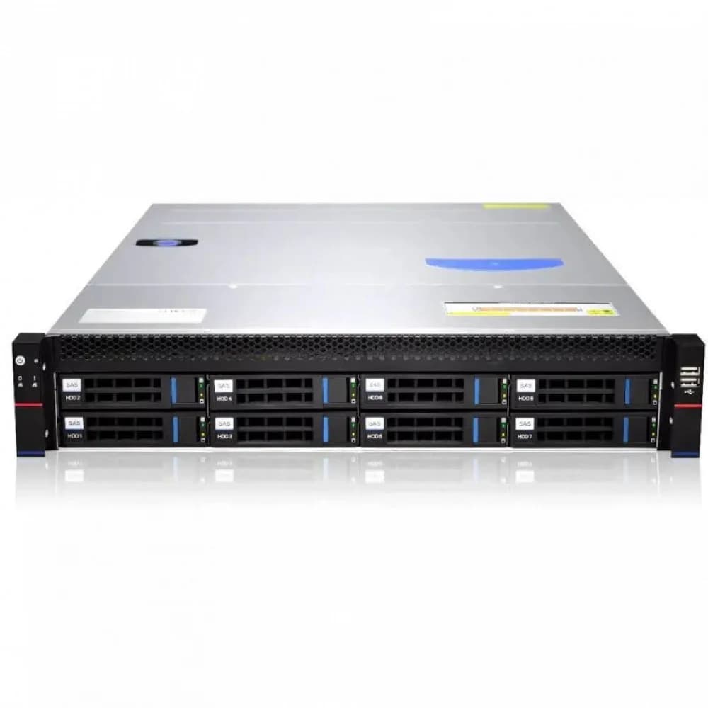 Сервер 2U Rack RMC2108/X12DPL-6/1x Intel Xeon 4310 12 core 2.1Ghz/32GB DDR4 RDIMM/LSI-9361-8i RAID 0 1 5 6 10 50 60 + CVm02/1x 480GB SSD M.2/8x 3,5/2,5 SAS SATA Drive bays/2x 1 Gbe LAN Rj45/IPMI/2x8
